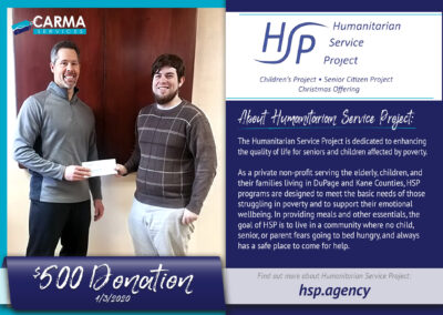 Humanitarian Service Project (1/3/2020)