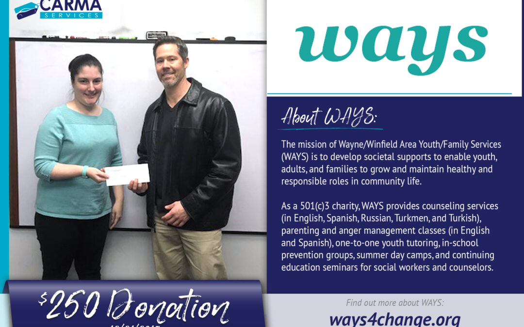 Wayne/Winfield Area Youth Family Services – WAYS (12/21/2019)