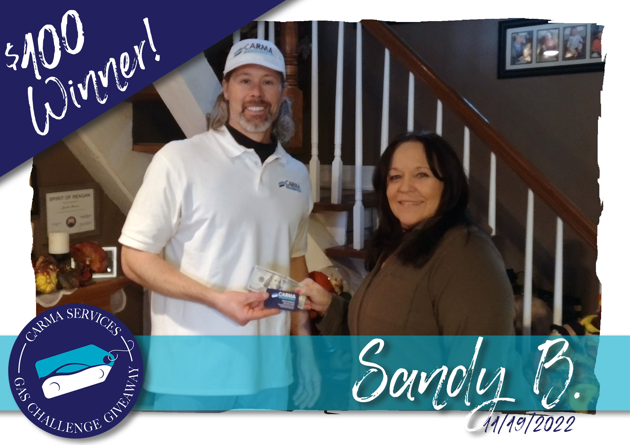 $100 Winner, Sandy B.