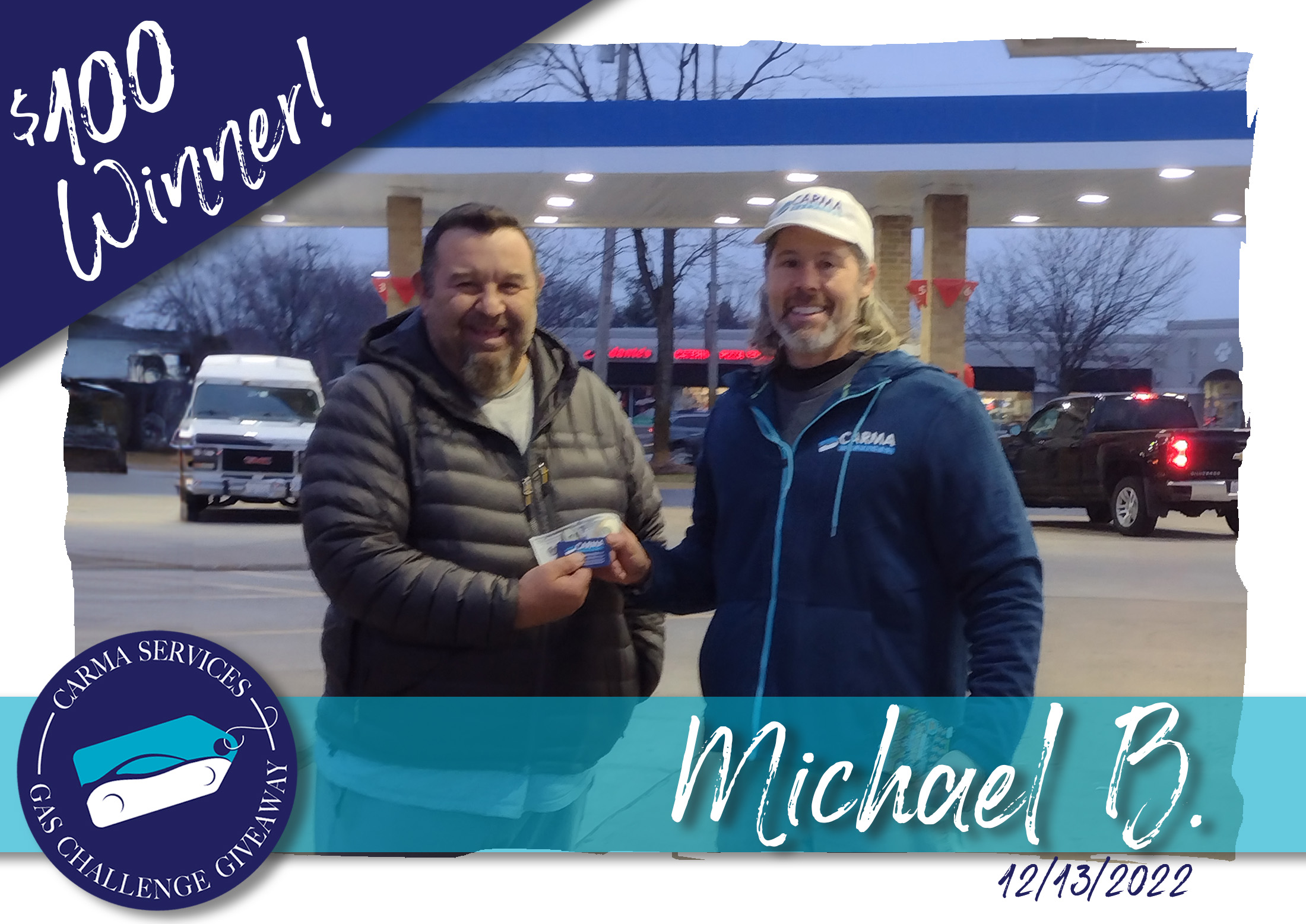 $100 Winner, Michael B.