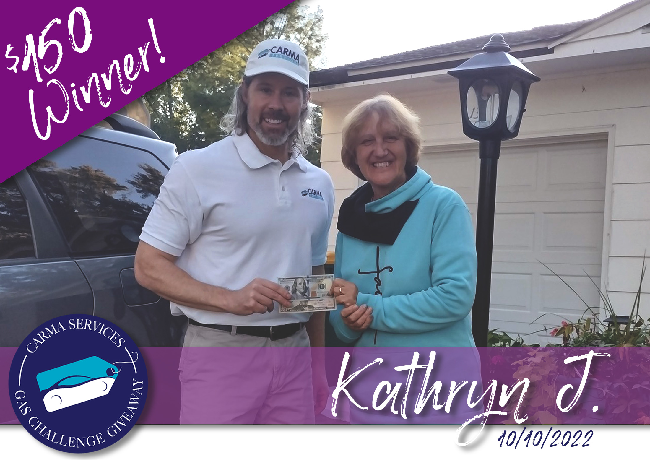 $150 Winner, Kathryn