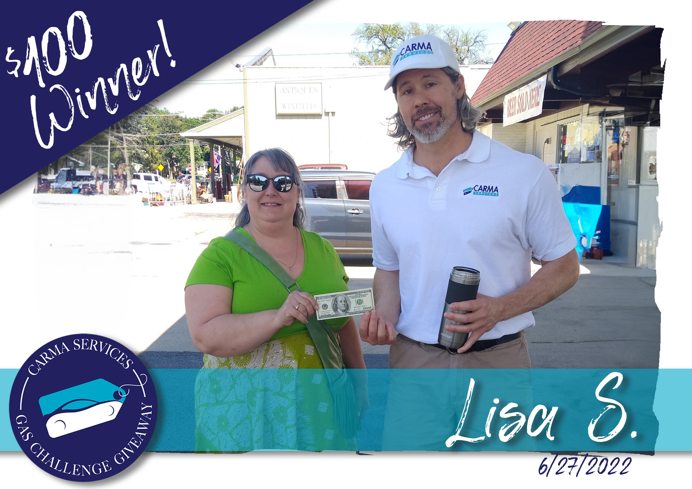 $100 Winner, Lisa S.