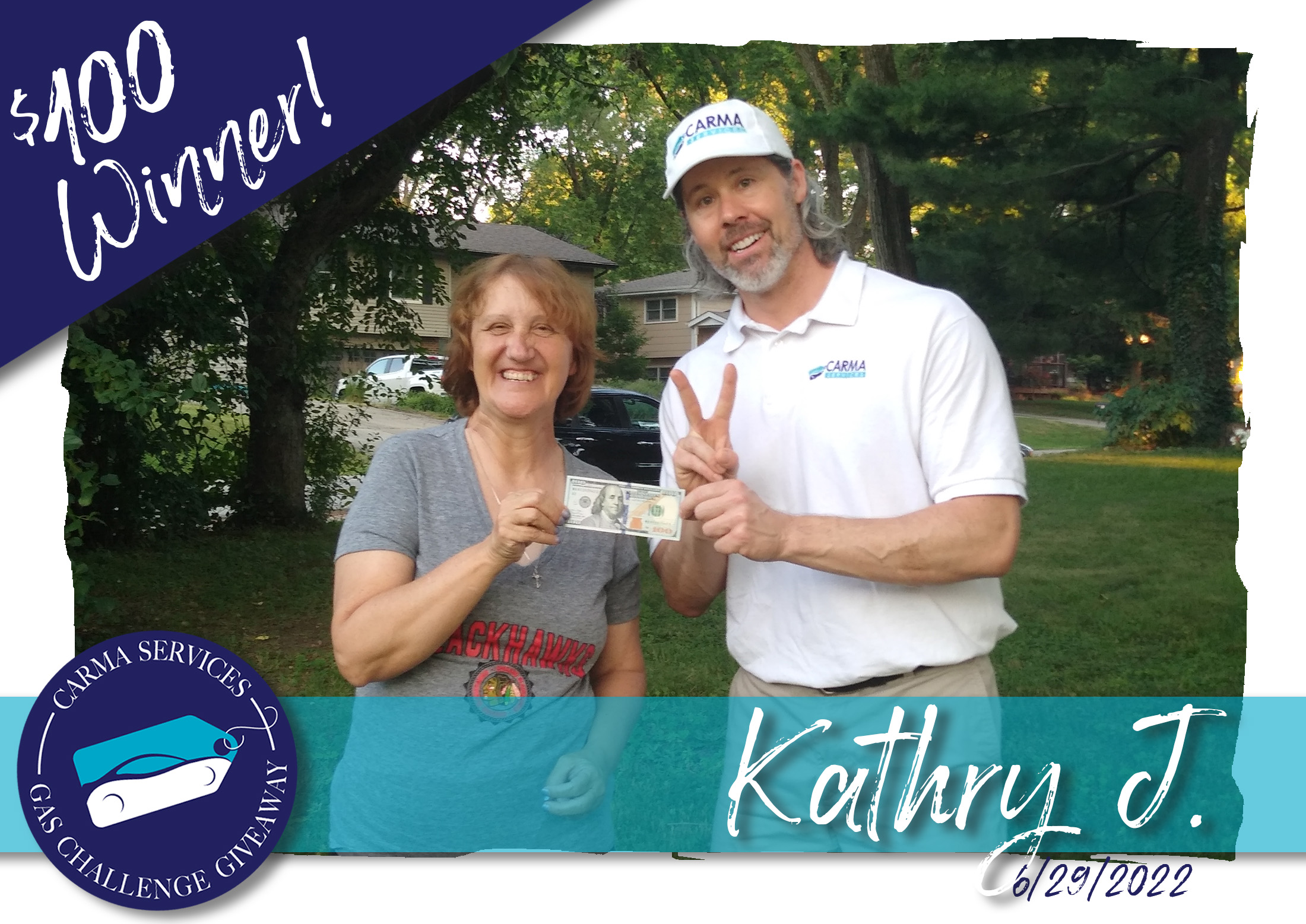 $100 Winner, Kathryn J.