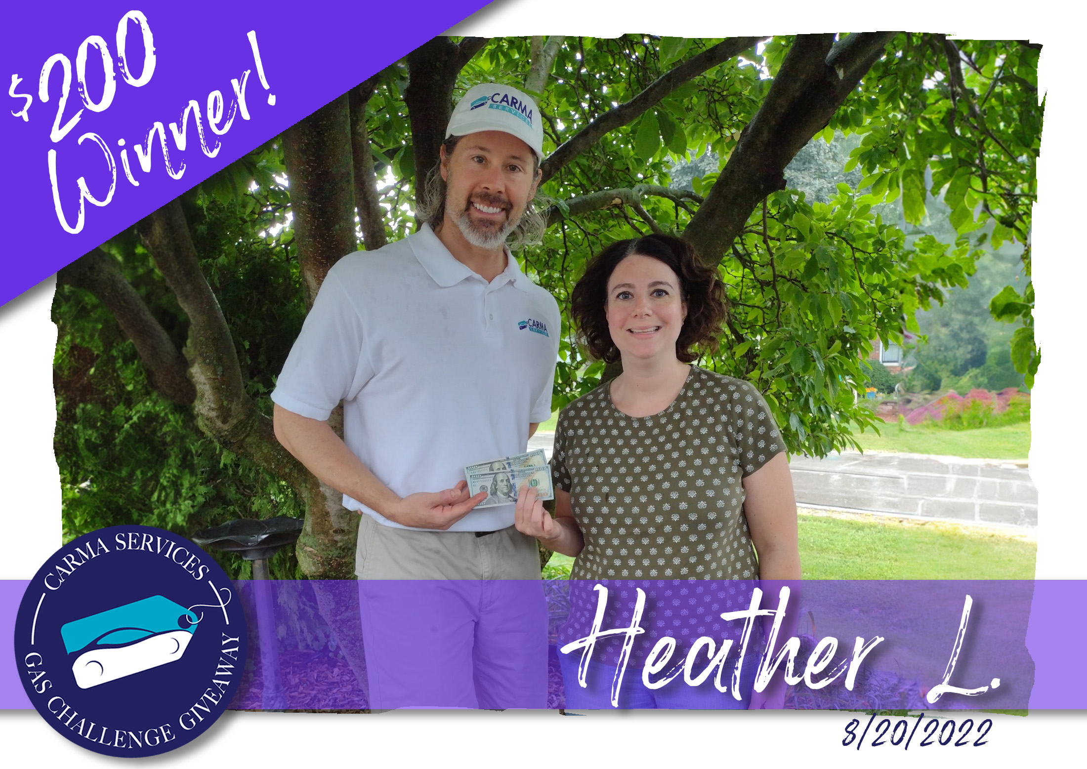 $200 Winner, Heather L.