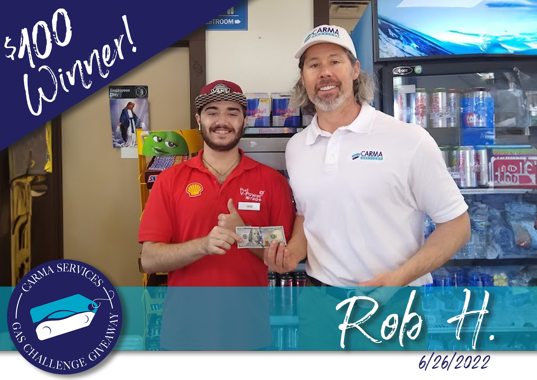 $100 Winner, Rob H.