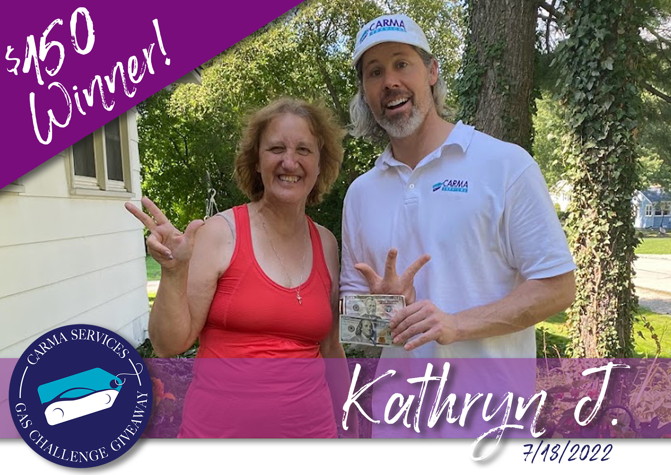 $150 Winner, Kathryn J.
