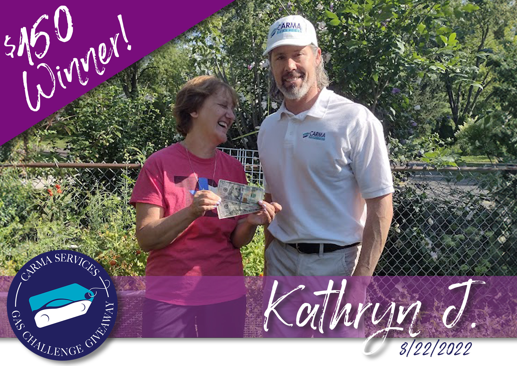 $150 Winner, Kathryn J.