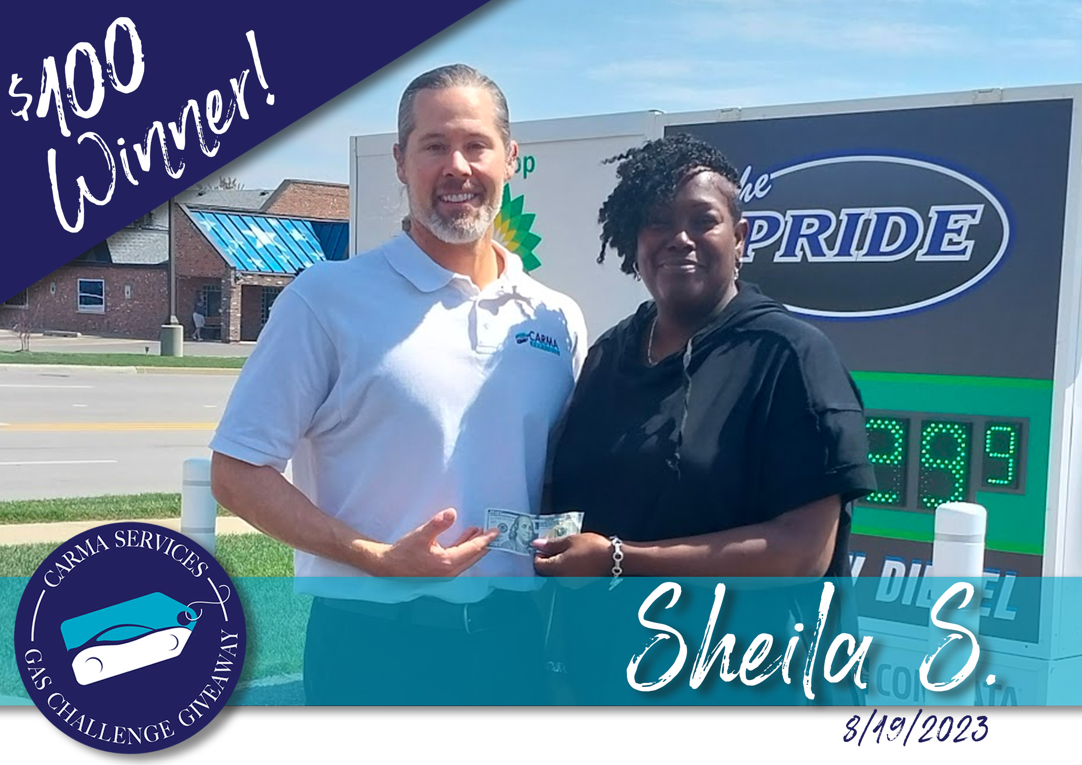 $100 Winner, Sheila S.