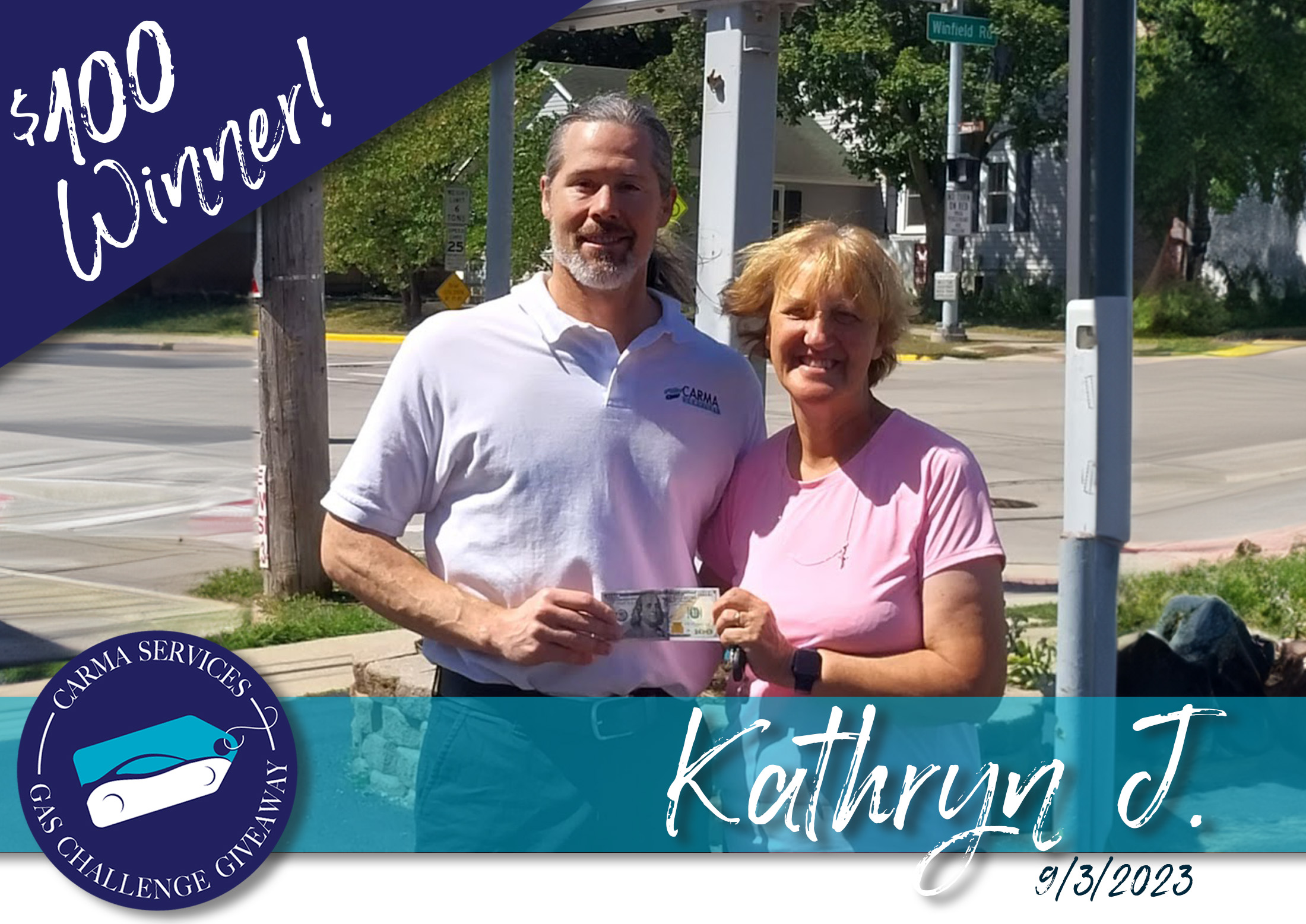 $100 Winner, Kathryn J.
