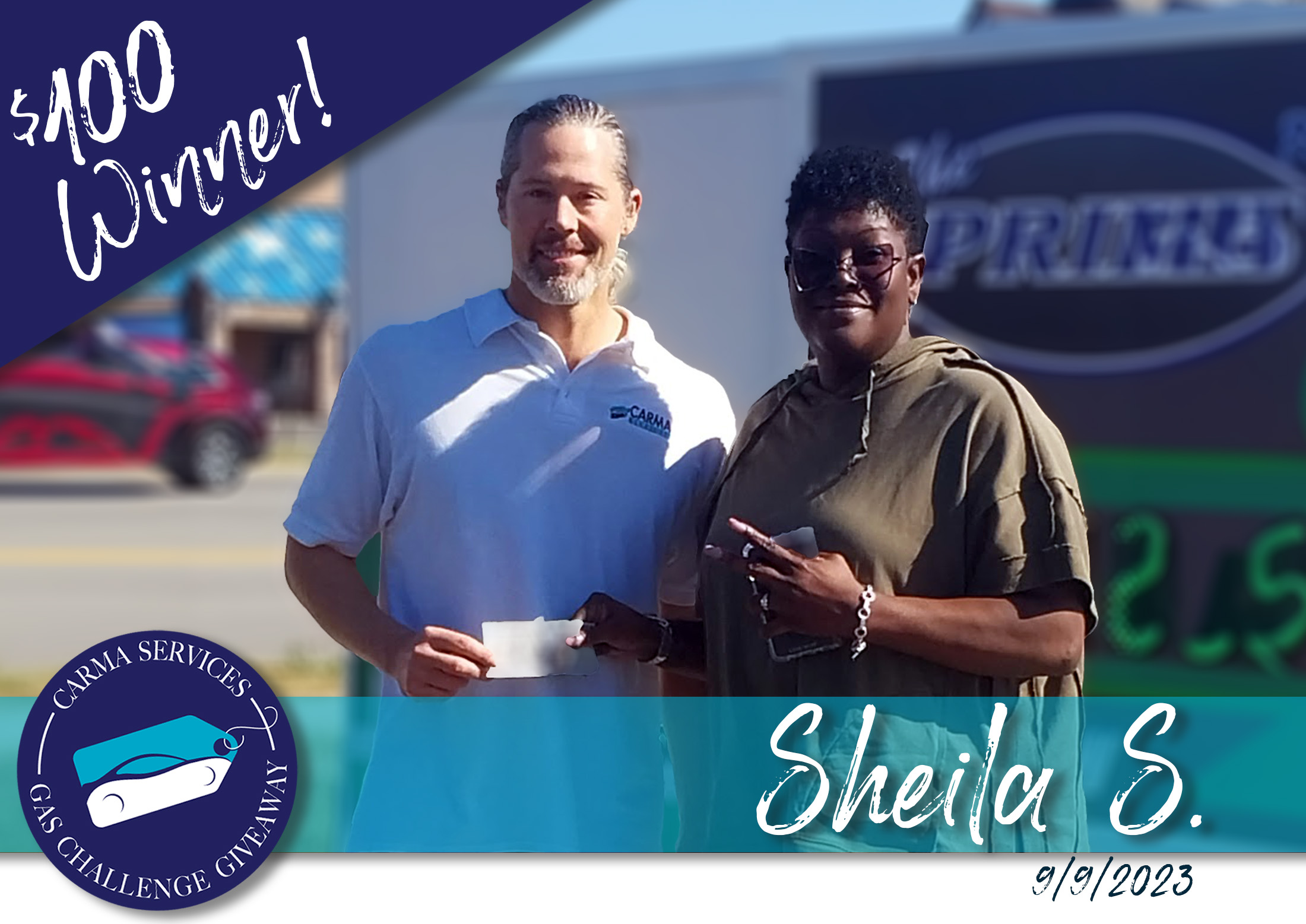 $100 Winner, Sheila S.